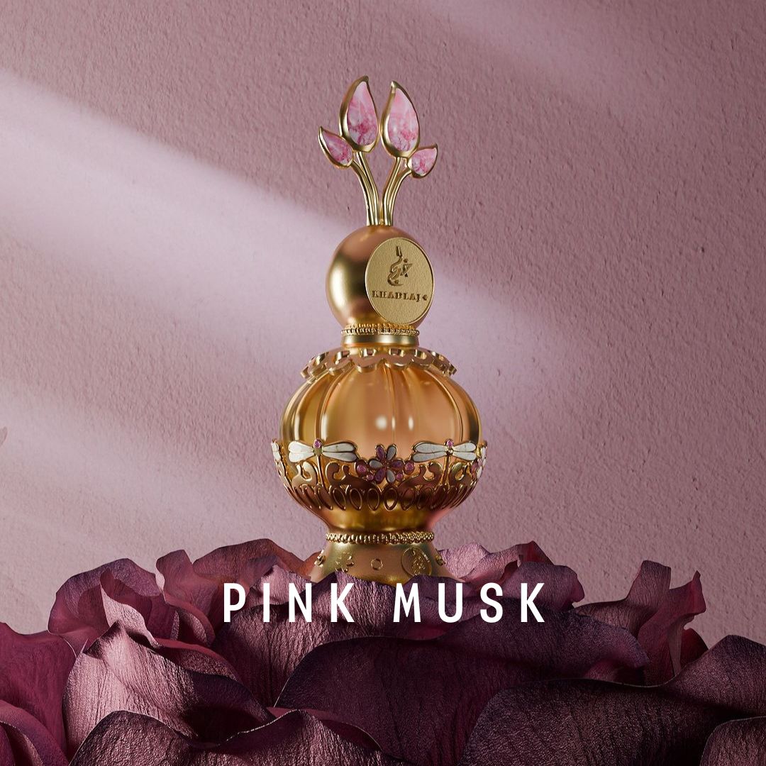 Pink musk marketing image without Be Bold Logo